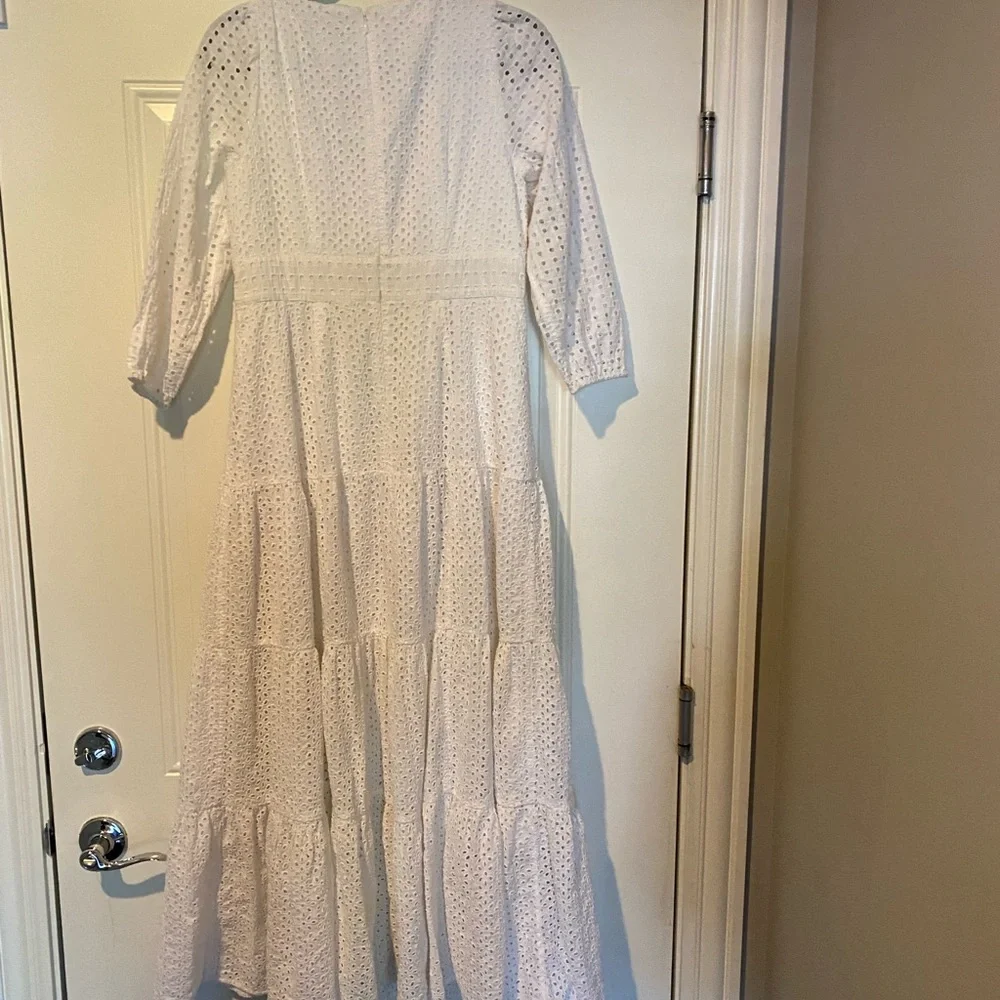 J. Crew White Eyelet Maxi Dress - Picture 3 of 5